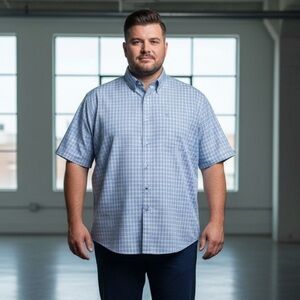 Alberto Cardinali Plaid Button Down Shirt XXL Grandpa Core Academia Coastalcore